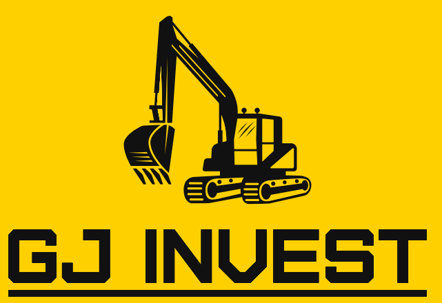 Logo GJ Invest, grondwerken, funderingen, zwembaden en afbraakwerken in de Kempen